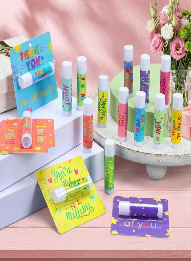 Heigble 48 Pcs Employee Appreciation Gift Lip Balms Bulk Staff Teacher Team Valentine Thank You Gift Travel Size Lip Balms Appreciation Motivational Present Bulk for Teacher Nurse Coworker Team - Image 2